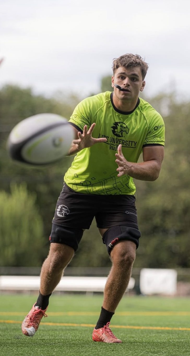 Logan Ballinger. Photo: Life University Men's Rugby